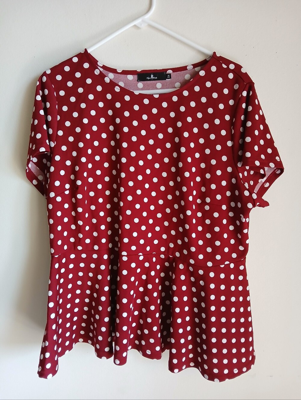 Agnes Orinda Polka Dot Top Size 3X